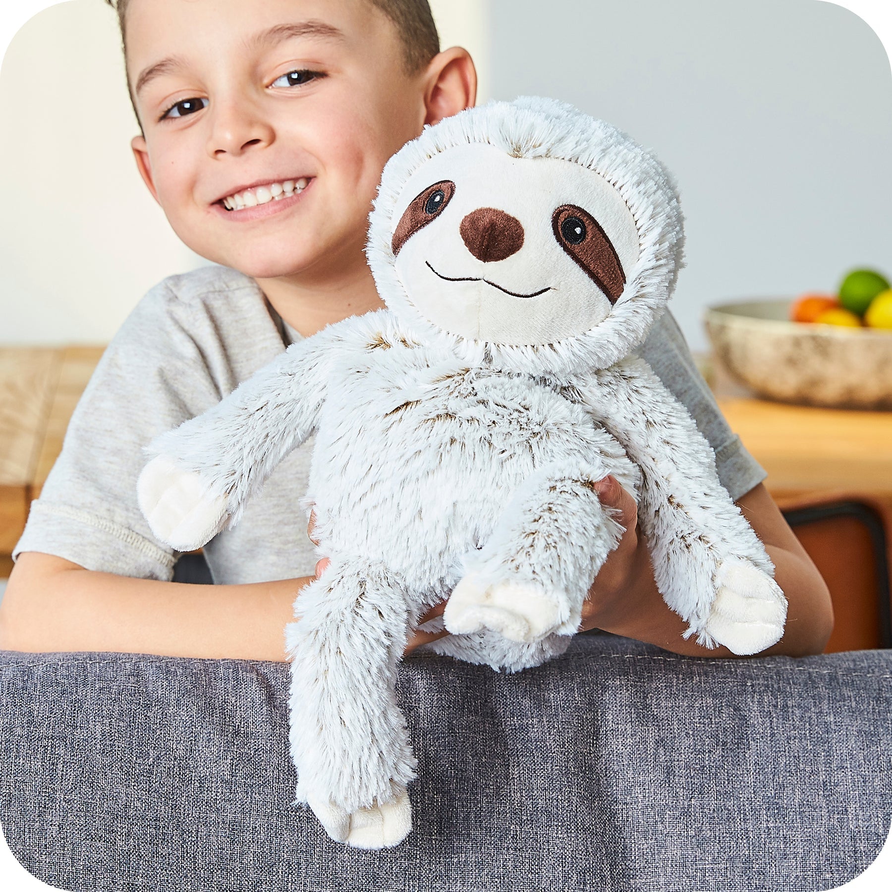 Warmies Marshmallow Sloth Microwavable Plush - Image 8