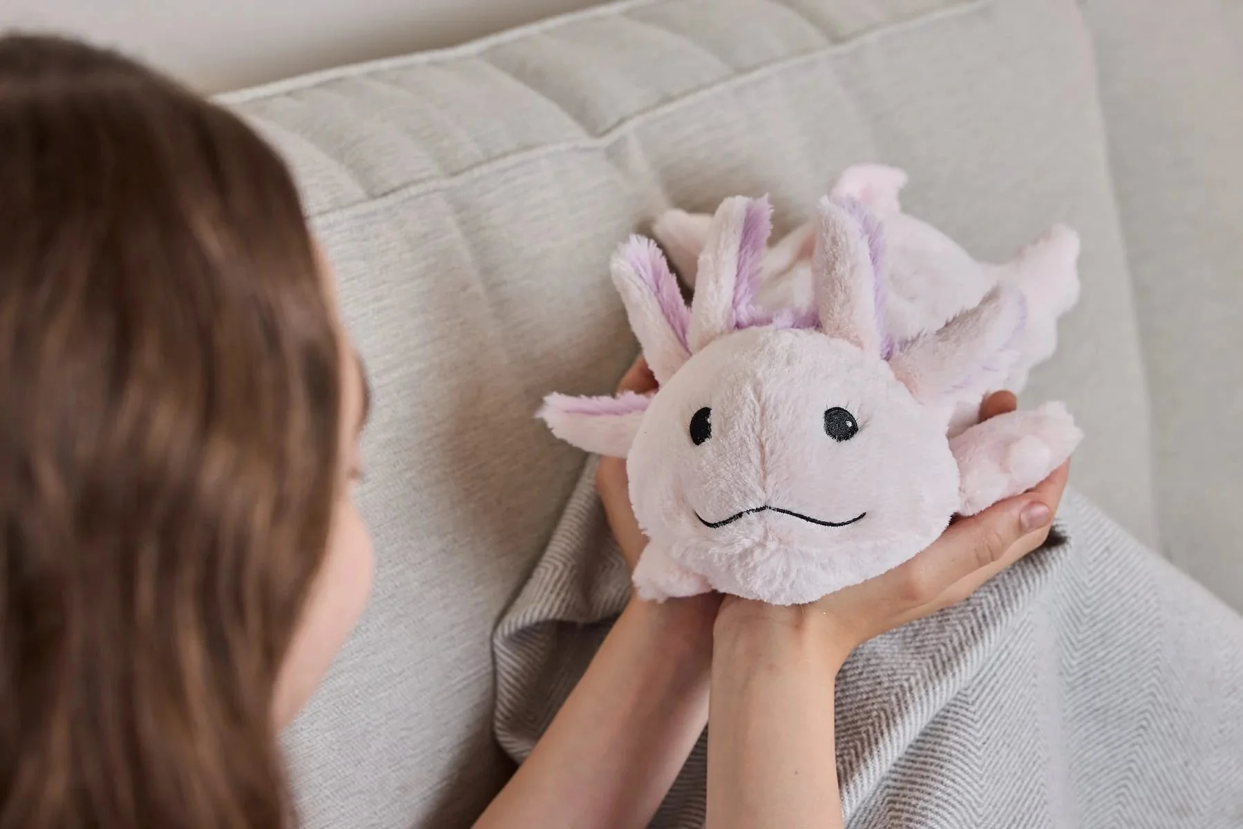 Warmies Pink Axolotl Microwavable Plush - Image 7