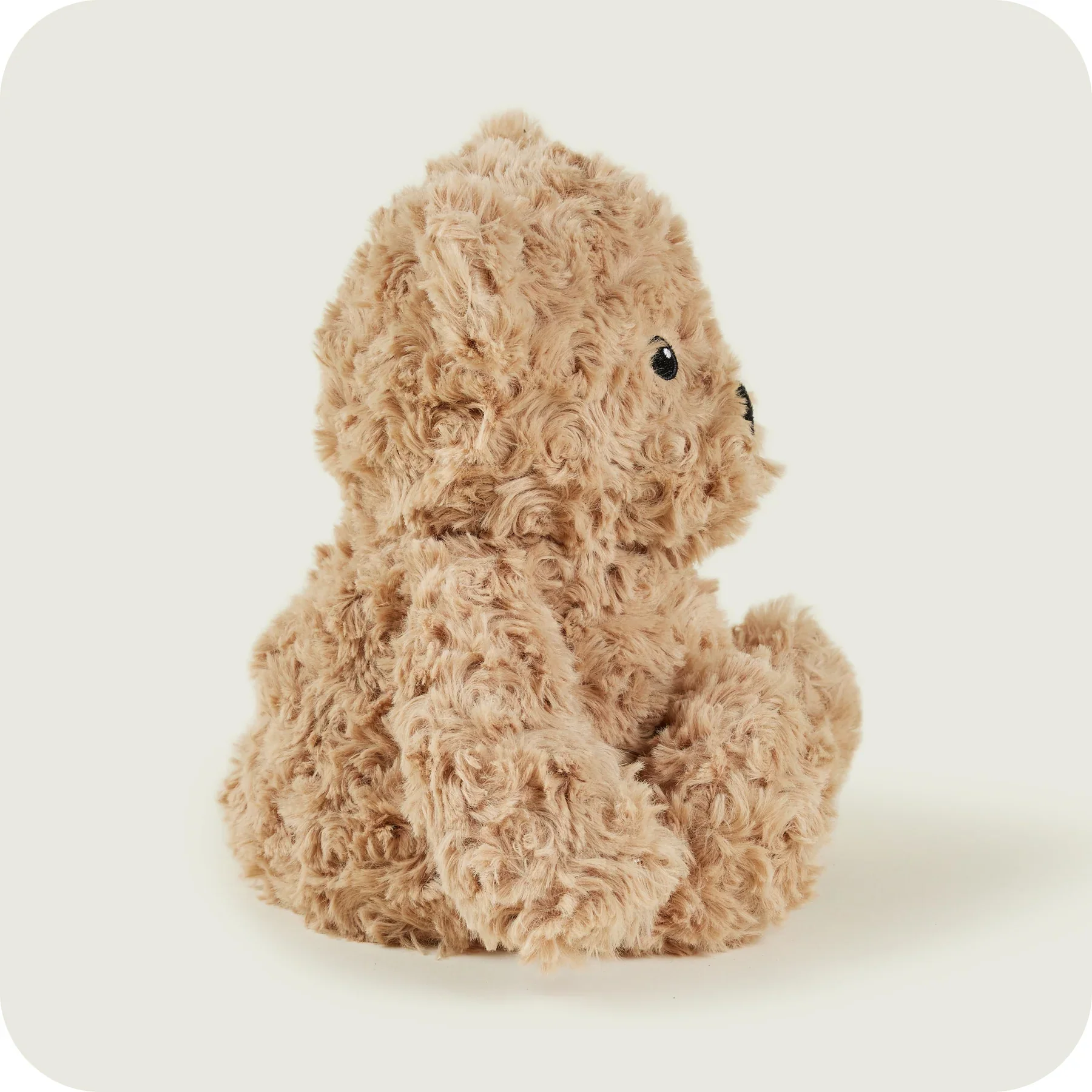 Warmies Brown Curly Bear Heatable Plush Toy - Image 4