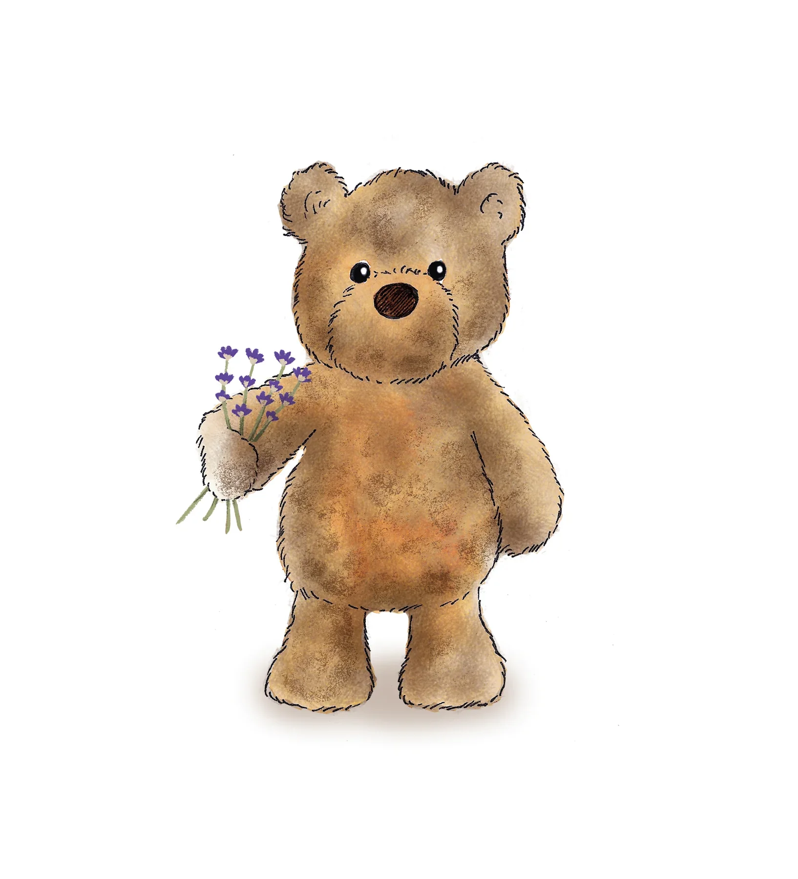 Warmies Brown Curly Bear Heatable Plush Toy - Image 7