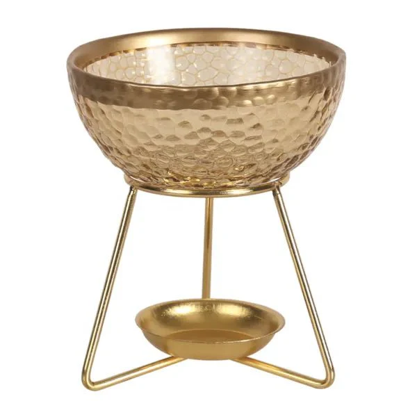 Amber & Gold Bowl Wax Melt Burner