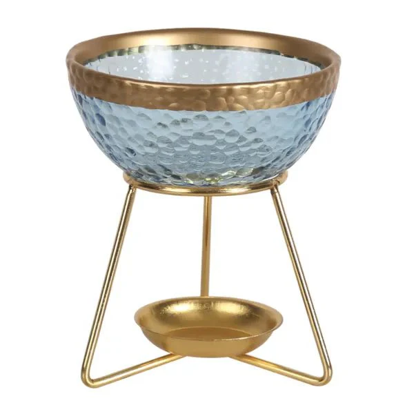 Blue & Gold Bowl Wax Melt Burner