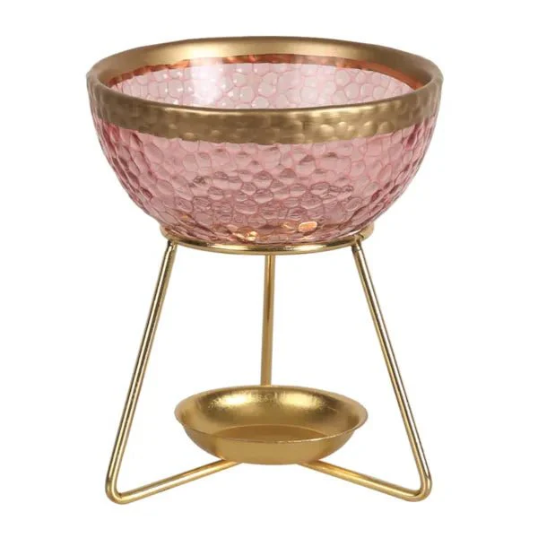 Pink & Gold Bowl Wax Melt Burner