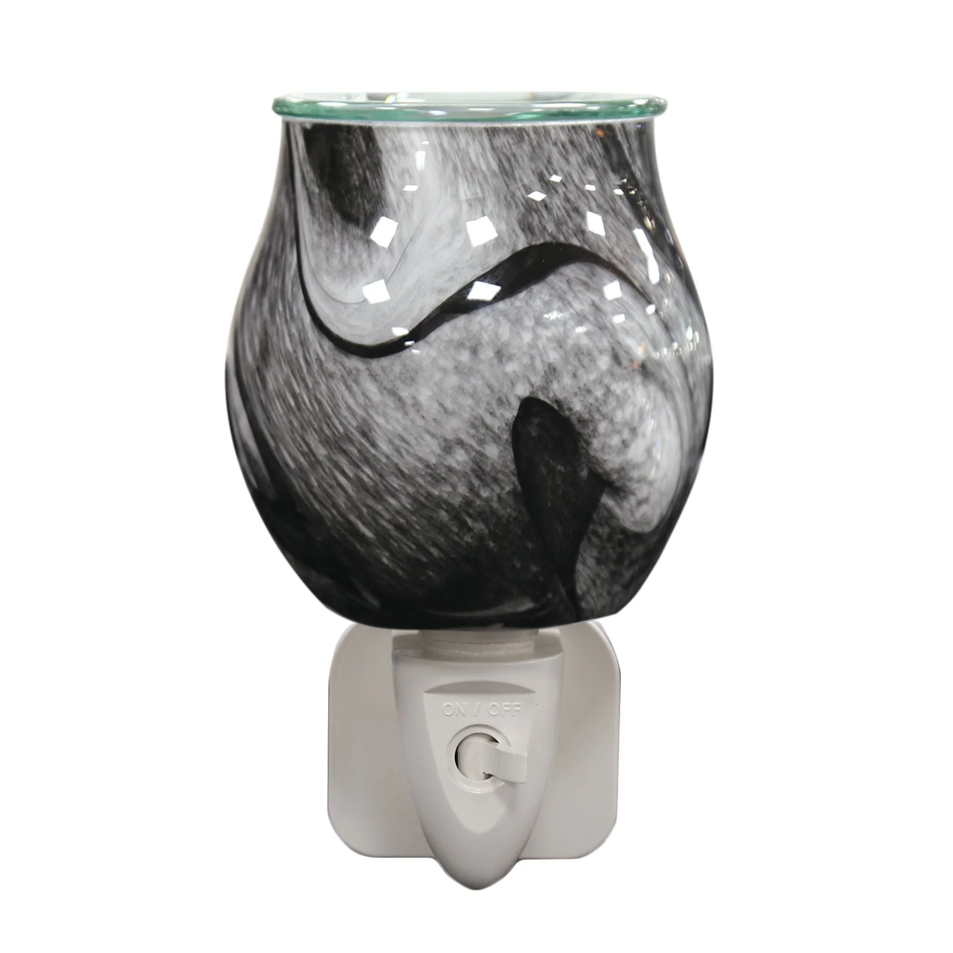 Black Swirl Plug-In Wax Melt Burner