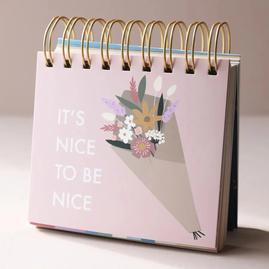 Lisa Angel Weekly Positivity Floral Desktop Flip Chart - Image 5