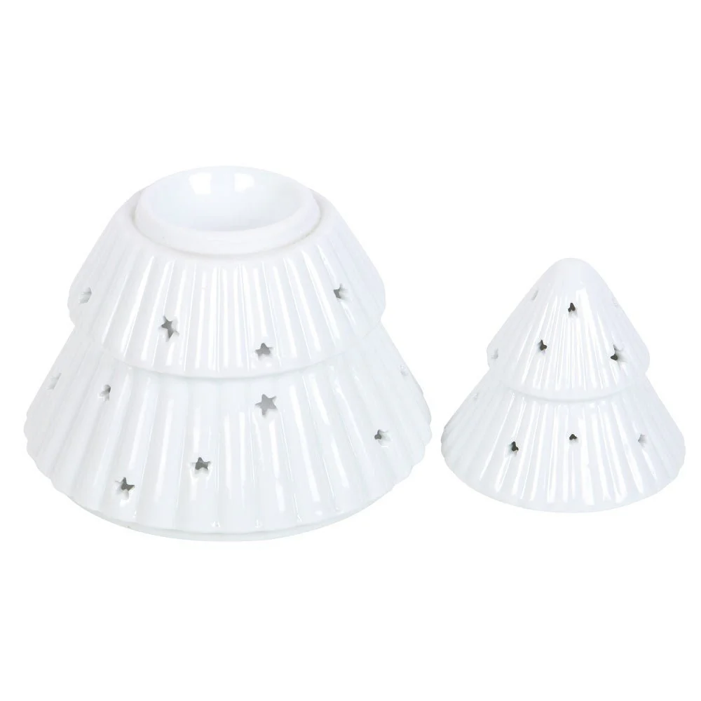 White Christmas Tree Oil Burner - Image 3