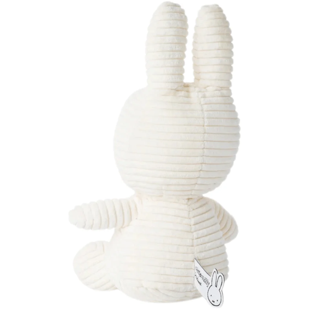 White Corduroy Miffy Plush by Bon Ton Toys - Image 3