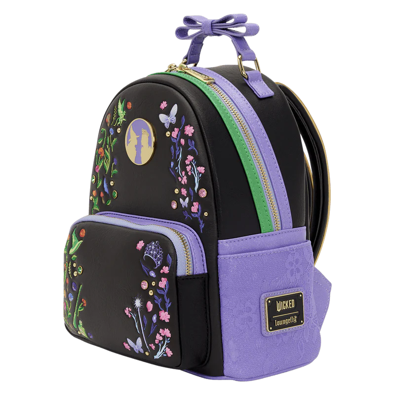 Loungefly Wicked Glinda & Elphaba Floral & Lace Mini Backpack - Image 2
