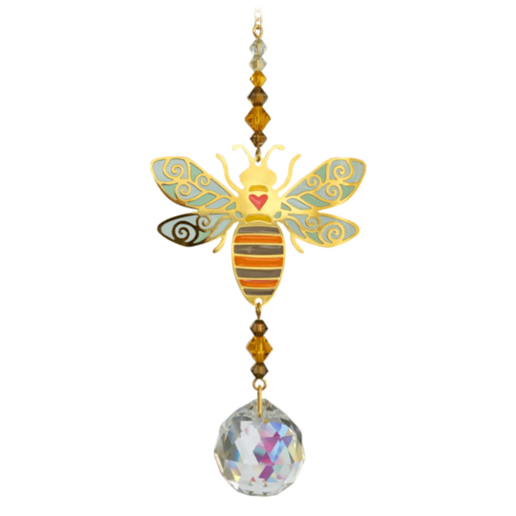 Bee âAutumn Goldâ Crystal Suncatcher â Crystal Dreams Range