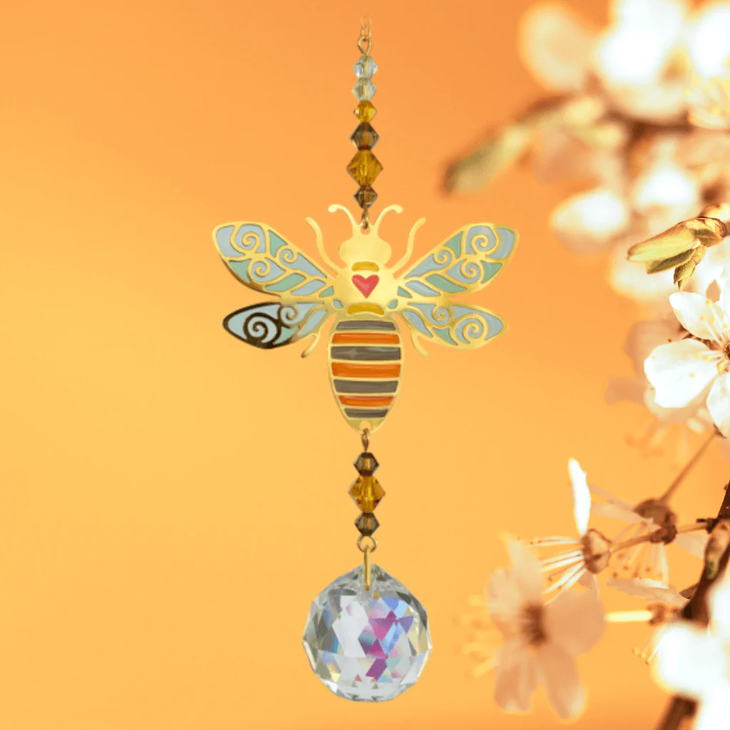 Bee âAutumn Goldâ Crystal Suncatcher â Crystal Dreams Range - Image 3