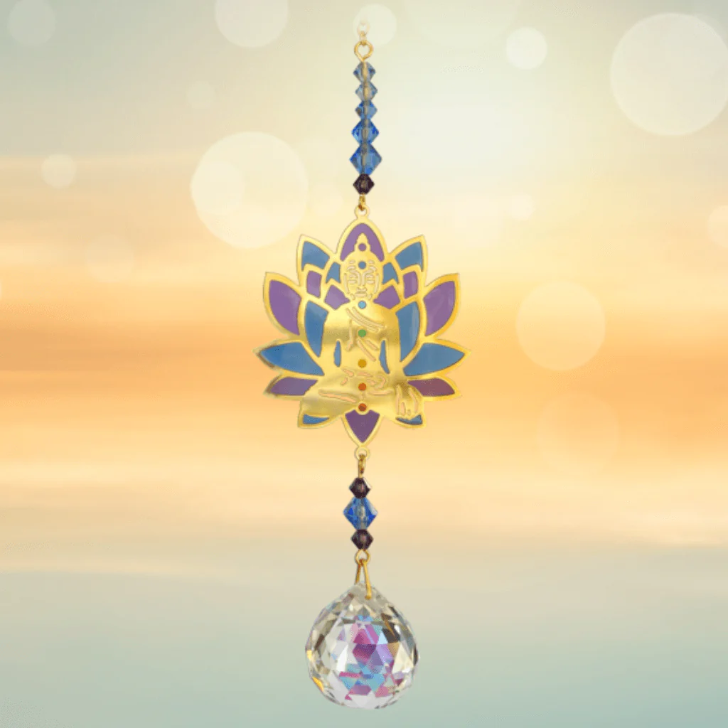 Buddha Moonlight Crystal Suncatcher – Crystal Dreams Range - Image 3