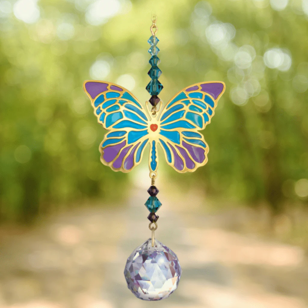 Butterfly Iris Crystal Suncatcher – Crystal Dreams Range - Image 3
