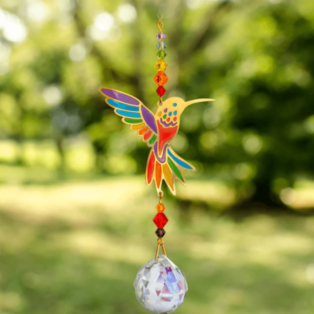 Hummingbird Rainbow Crystal Suncatcher – Crystal Dreams Range - Image 3