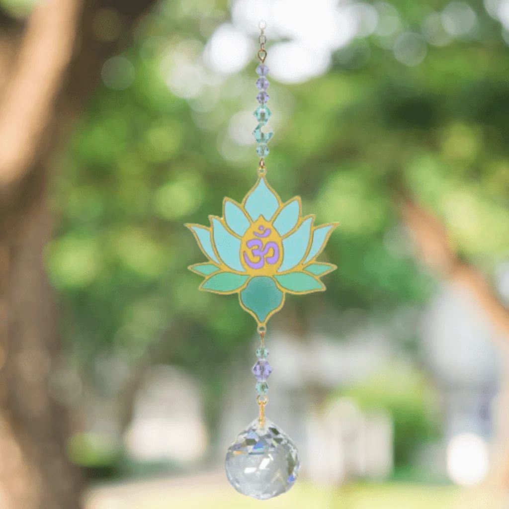 Lotus Aurora Crystal Suncatcher – Crystal Dreams Range - Image 3