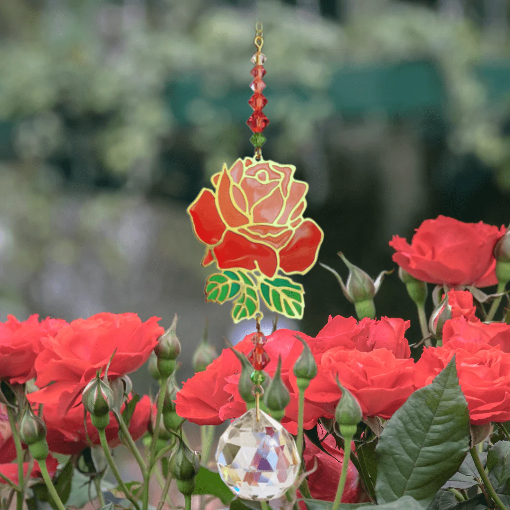 Rose Crystal Suncatcher – Crystal Dreams Range - Image 3