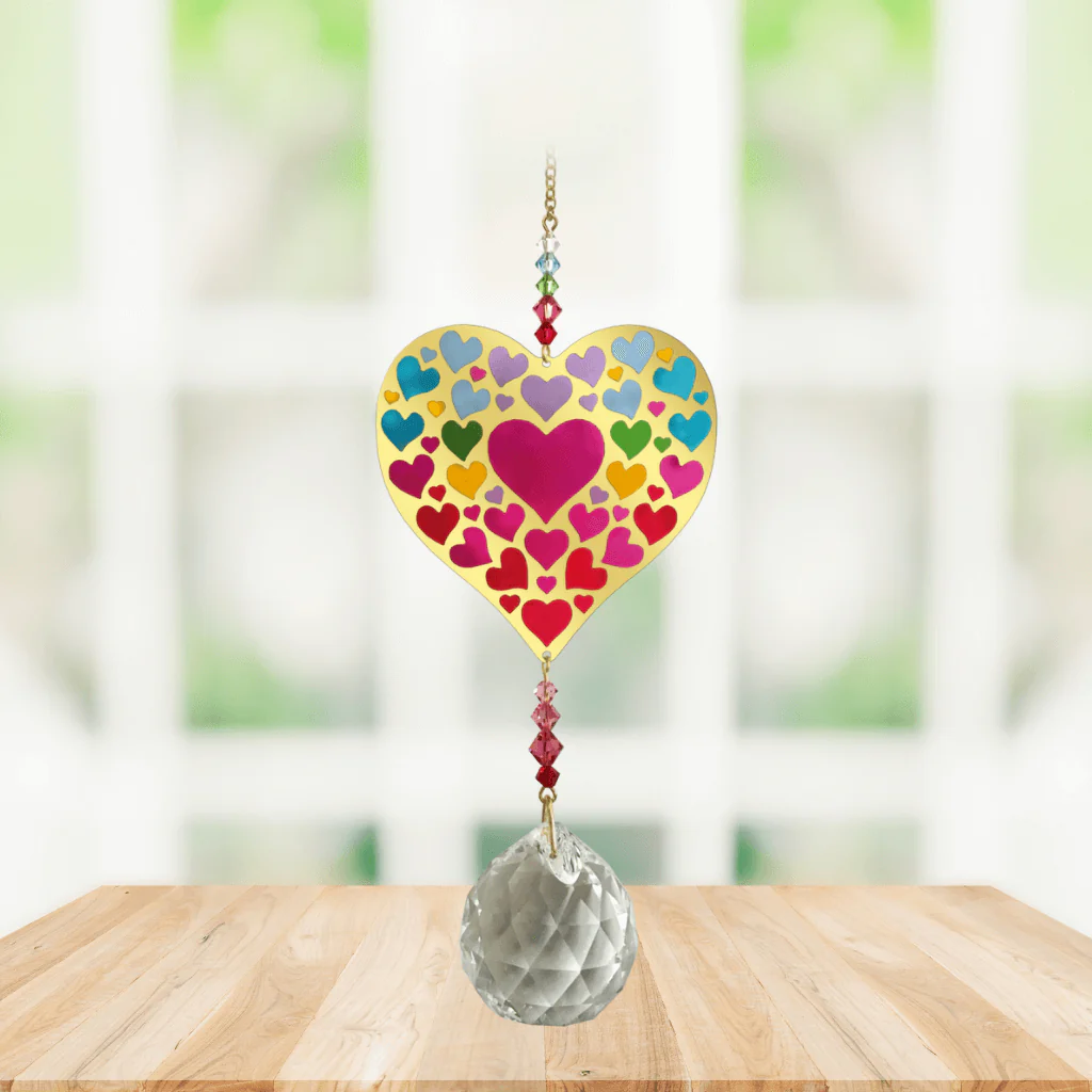 Wild Things Crystal Wonders Heart of Hearts Crystal Suncatcher - Image 2