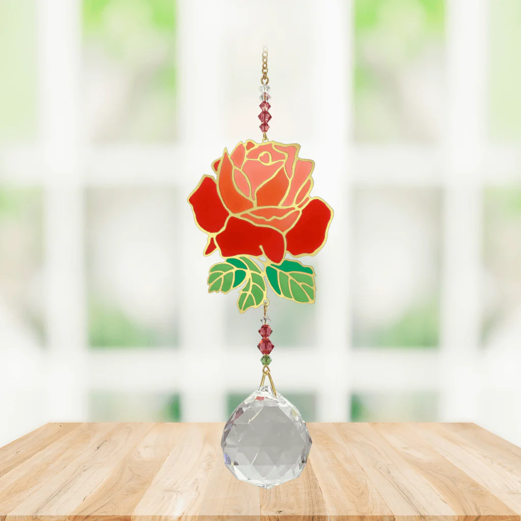 Wild Things Crystal Wonders Rose Crystal Suncatcher - Image 2