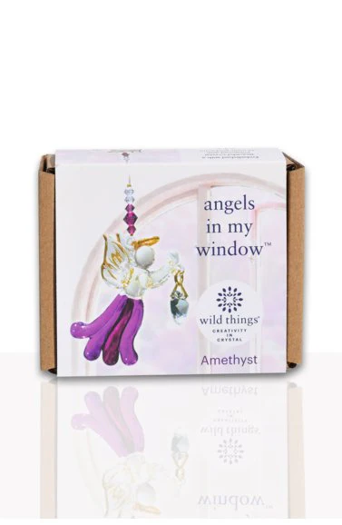 Wild Things Fantasy Glass Angel - Amethyst - Image 2