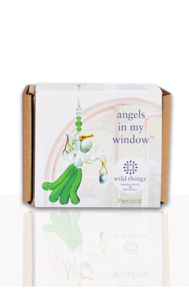Wild Things Fantasy Glass Angel - Peridot - Image 2