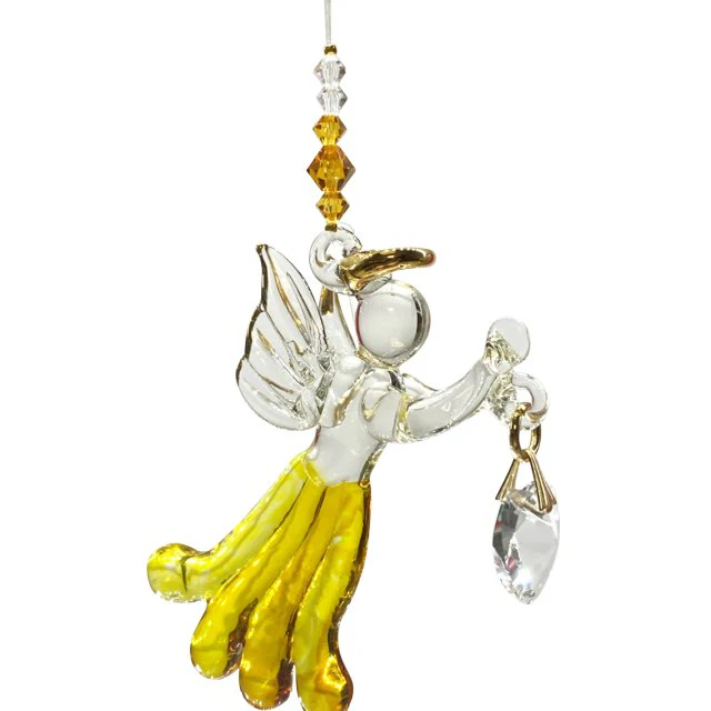 Wild Things Fantasy Glass Angel - Topaz
