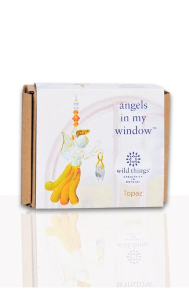 Wild Things Fantasy Glass Angel - Topaz - Image 2