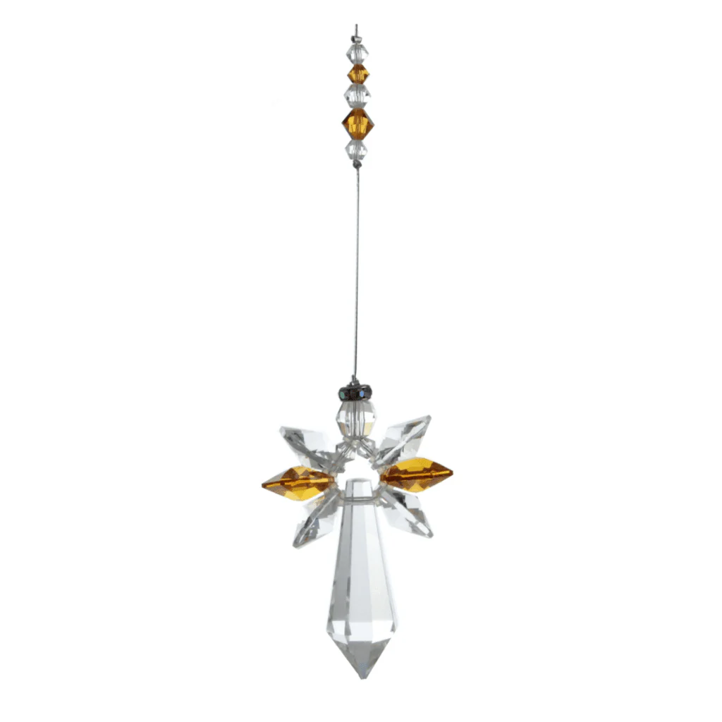 Wild Things Large Topaz Guardian Angel ā November Birthstone Gift