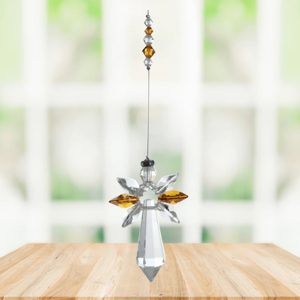 Wild Things Large Topaz Guardian Angel ā November Birthstone Gift - Image 2