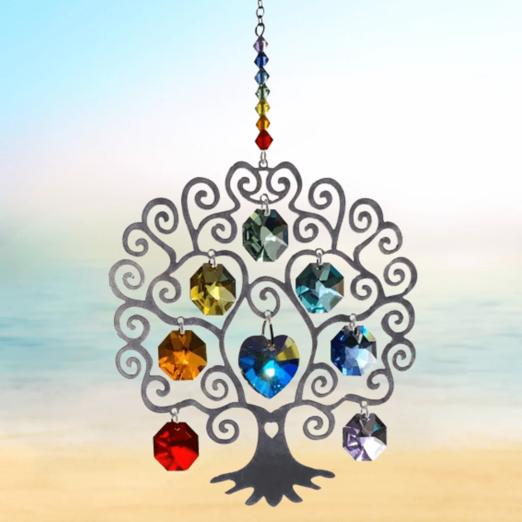 Tree of Life Chakra Large Crystal Suncatcher – Pure Radiance Collection - Image 3