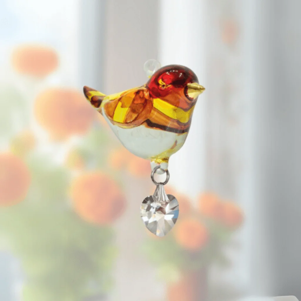 Wild Things ‘Goldfinch’ Crystal Glass Suncatcher – Pretty Little Birds Range - Image 3