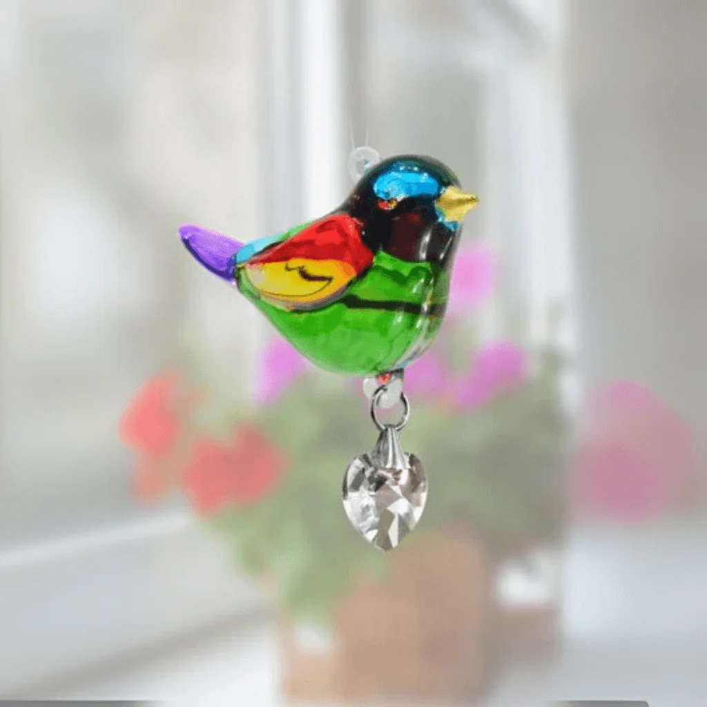 Wild Things ‘Rainbow’ Crystal Glass Suncatcher – Pretty Little Birds Range - Image 3