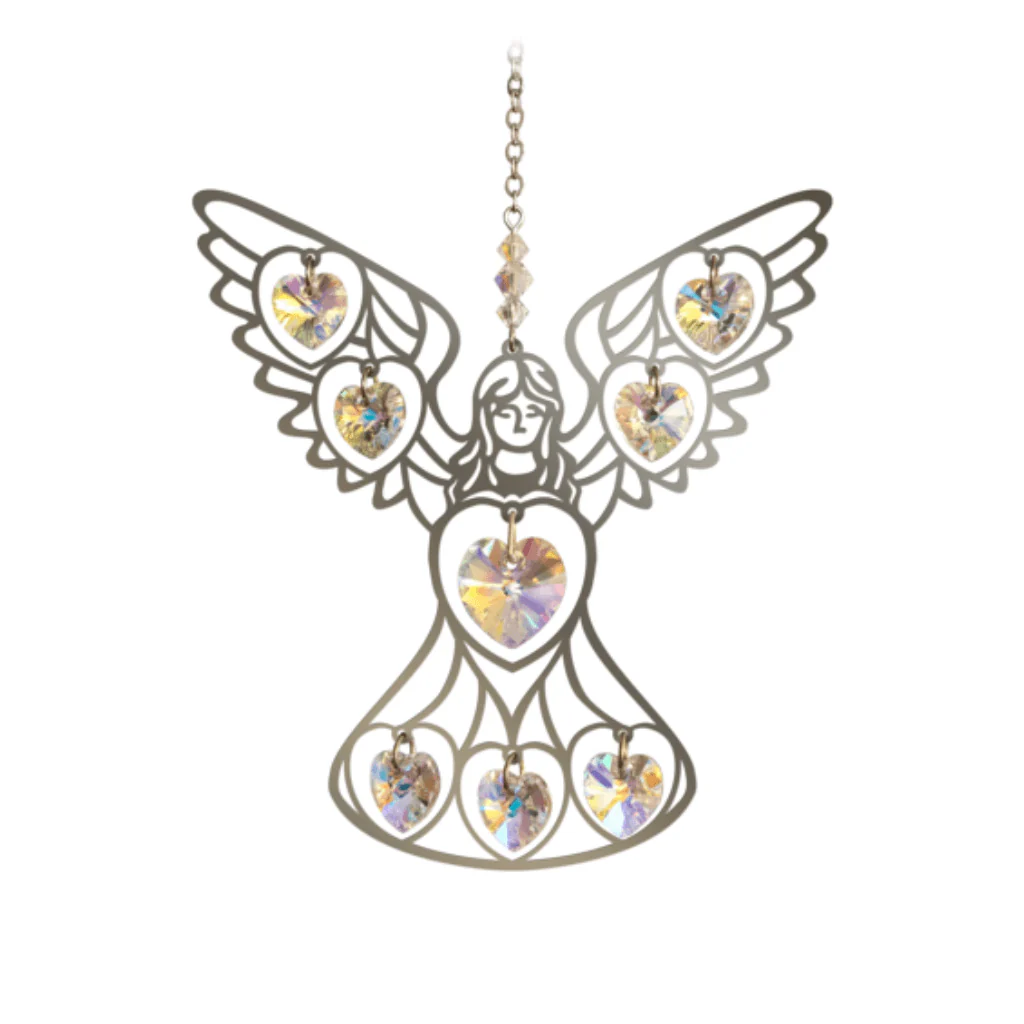 Angel āAurora Borealisā Large Crystal Suncatcher ā Pure Radiance Collection