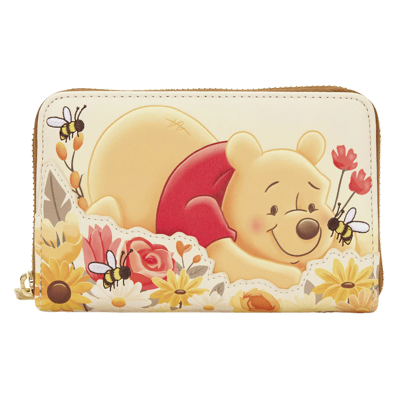 Loungefly Winnie the Pooh Bees & Flowers Zip Around Wallet