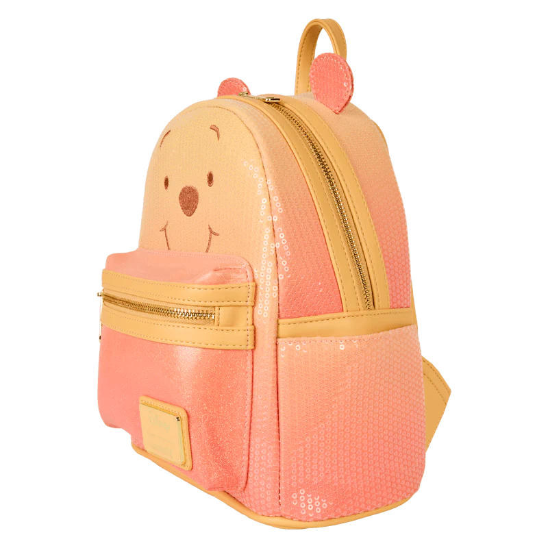 Loungefly Winnie the Pooh Cosplay Sequin & Glitter Mini Backpack - Image 2
