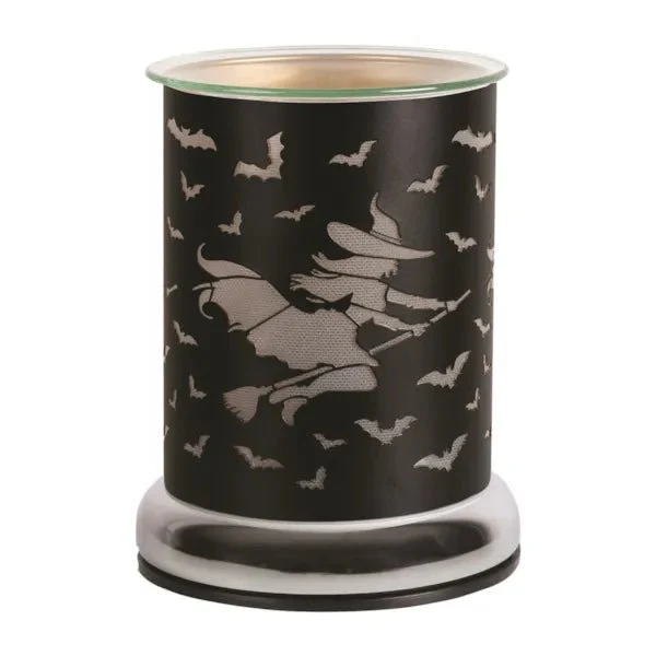 Witch Touch-Control Wax Melt Burner β Halloween Bats & Broomstick - Image 2