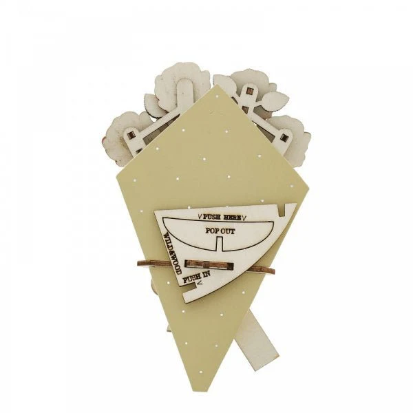 With Love 3D Flower Figurine Card - Image 4