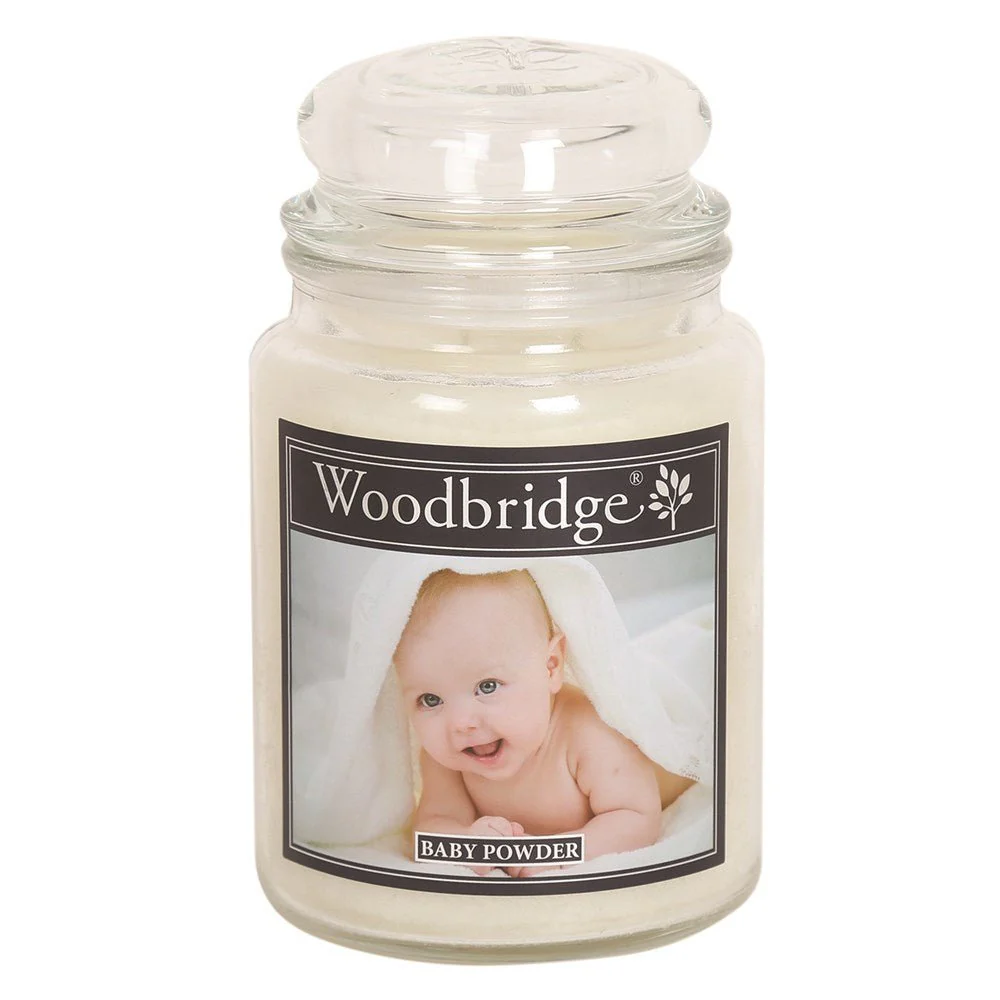 Woodbridge Baby Powder Large Scented Jar Candle
