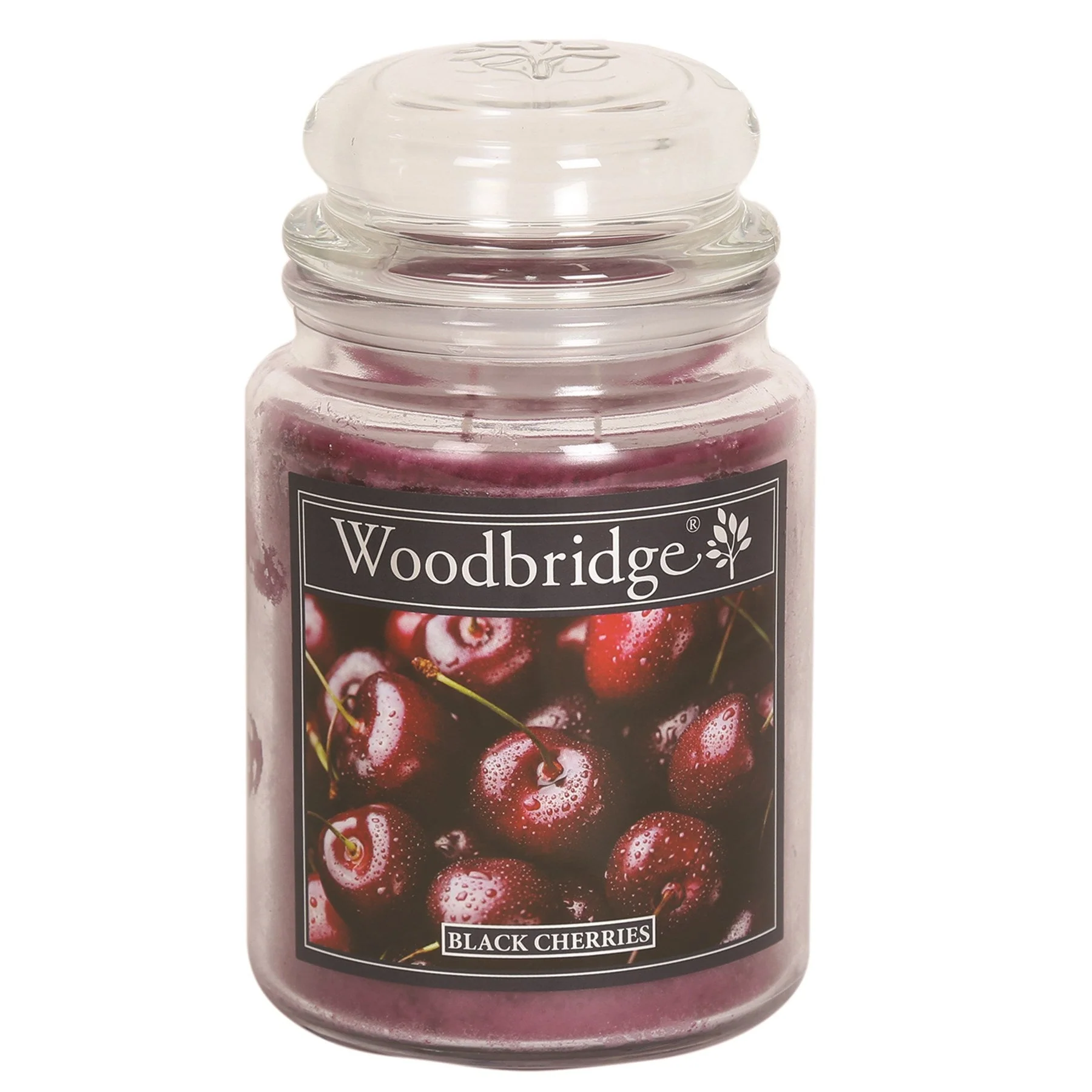 Woodbridge Large Scented Candle Jar - Black Cherries