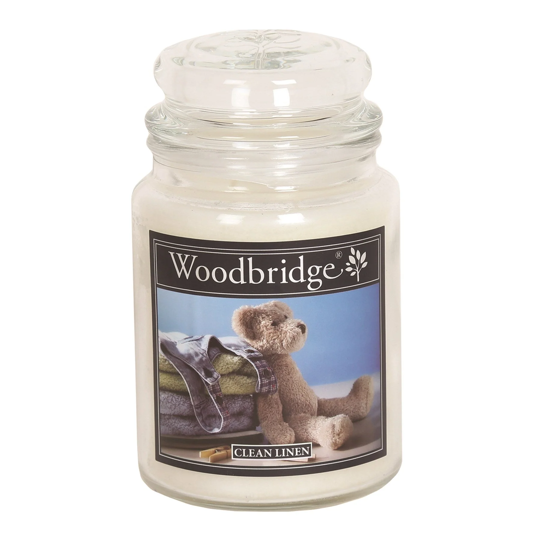Woodbridge Large Scented Candle Jar - Clean Linen