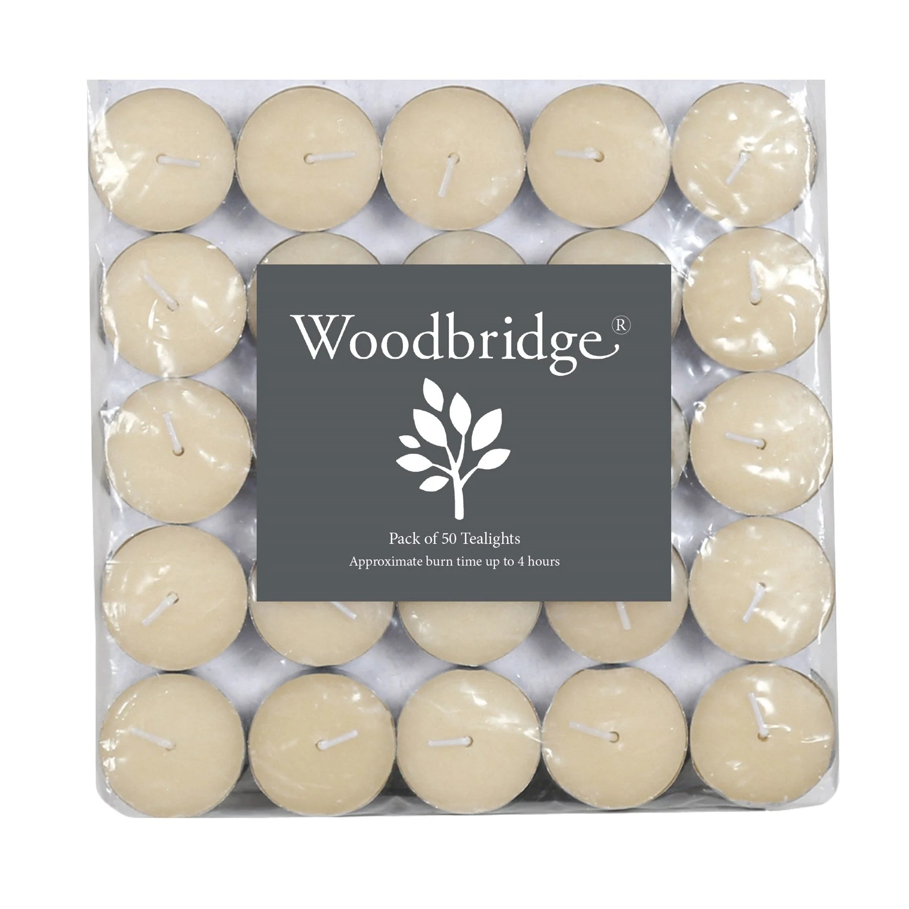 Woodbridge Tealights - Ivory 50 Pack