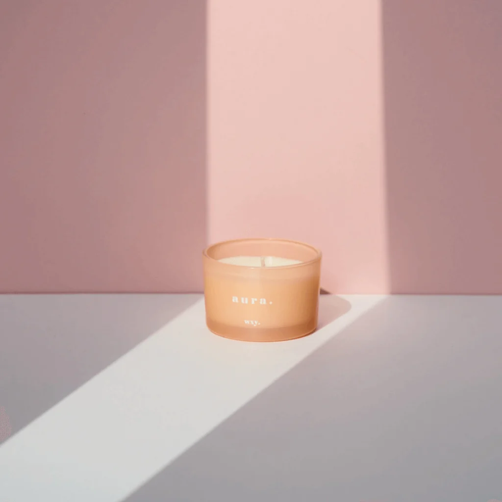 WXY Aura 3oz Candle – White Woods & Amber - Image 3