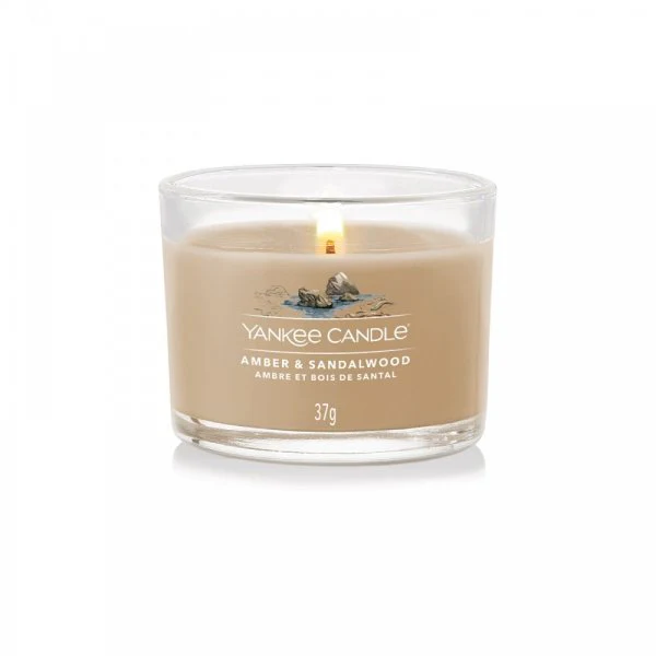 Yankee Candle Filled Votive Candle - Amber & Sandalwood - Image 2