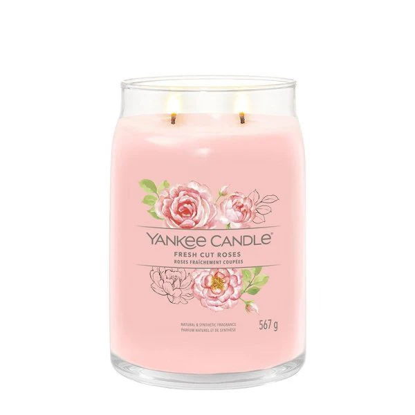 Yankee Candle Signature Large Jar Candle - Fresh Cut Roses - Image 2