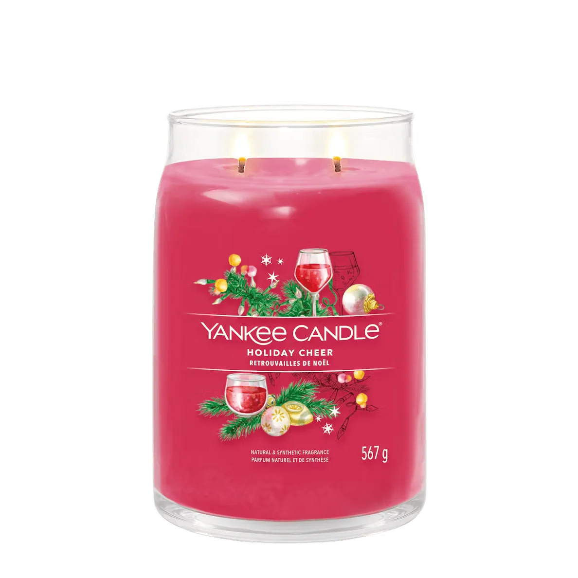 Yankee Candle Signature Large Jar Candle - Holiday Cheer - Image 2
