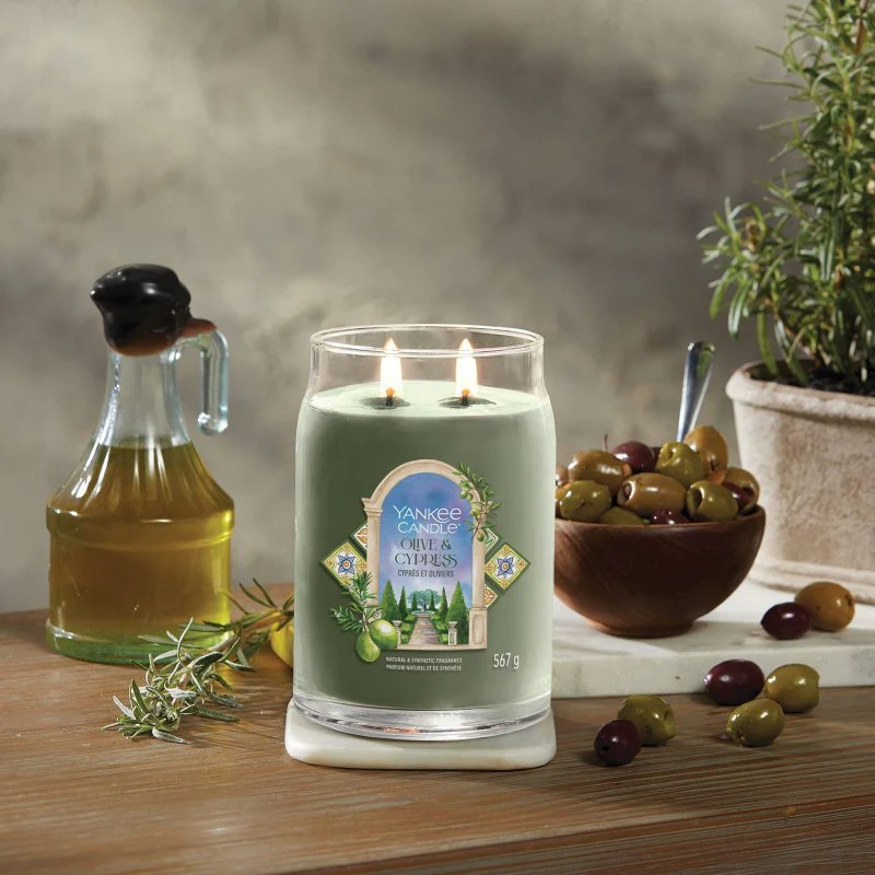 Yankee Candle Signature Large Jar Candle - Olive & Cypress - Image 3