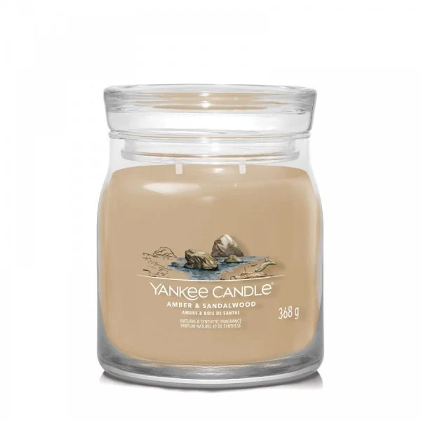 Yankee Candle Signature Medium Jar Candle - Amber & Sandalwood