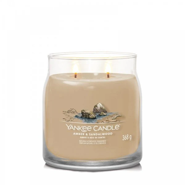 Yankee Candle Signature Medium Jar Candle - Amber & Sandalwood - Image 2