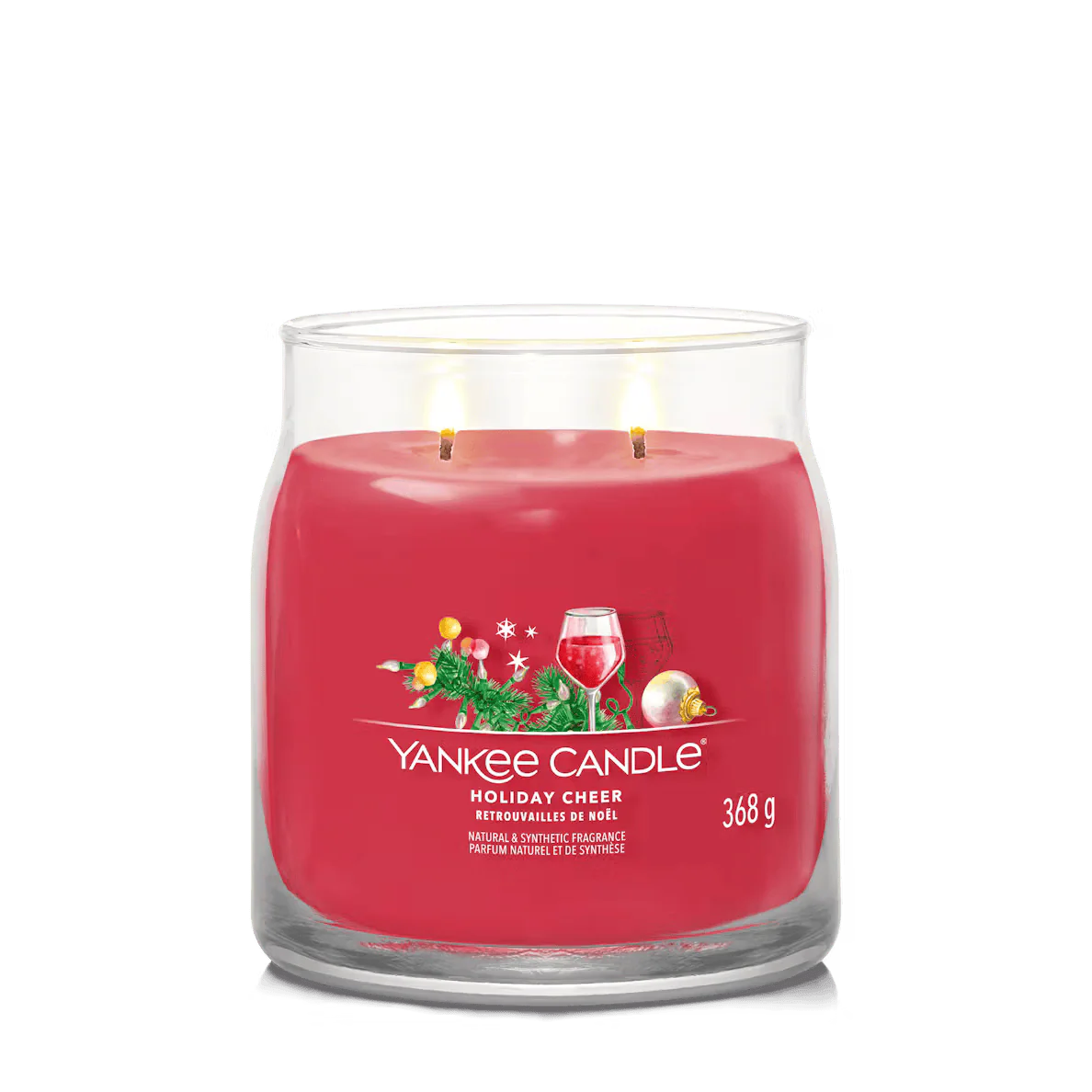 Yankee Candle Signature Medium Jar Candle - Holiday Cheer - Image 2