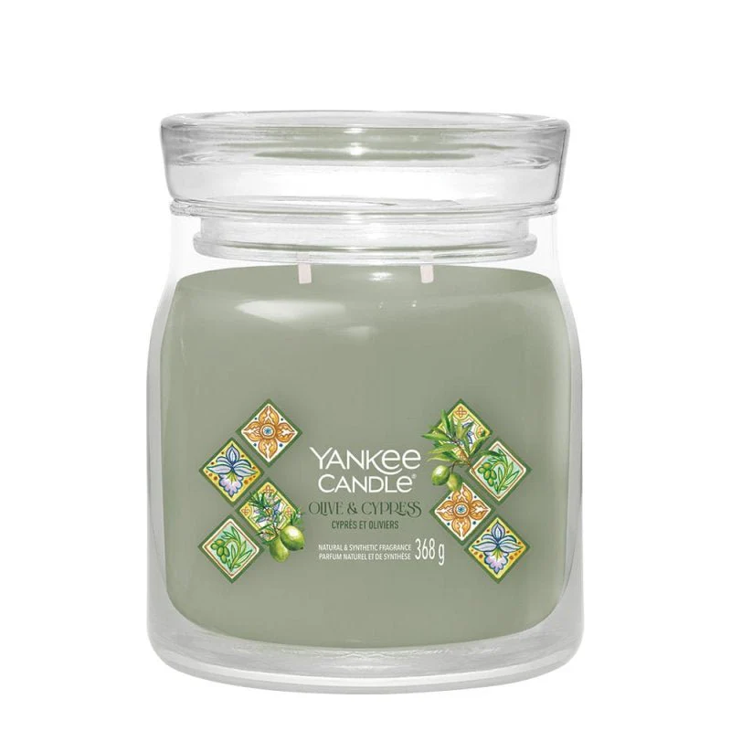 Yankee Candle Signature Medium Jar Candle - Olive & Cypress