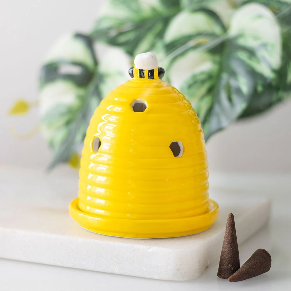 Yellow Beehive Incense Cone Burner - Image 6