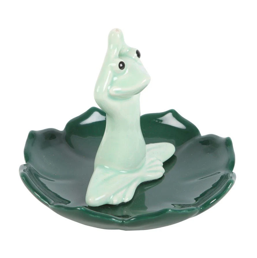 Yoga Frog Incense Stick Holder - Image 3